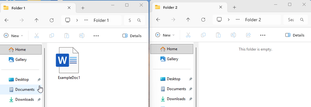 Cut and paste file